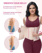 Faja Chaleco Reductora con Varillas de Acero y Tirantes Regulables