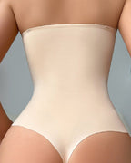 Body Faja Sin Tirantes Sin Costuras con Corte Tanga