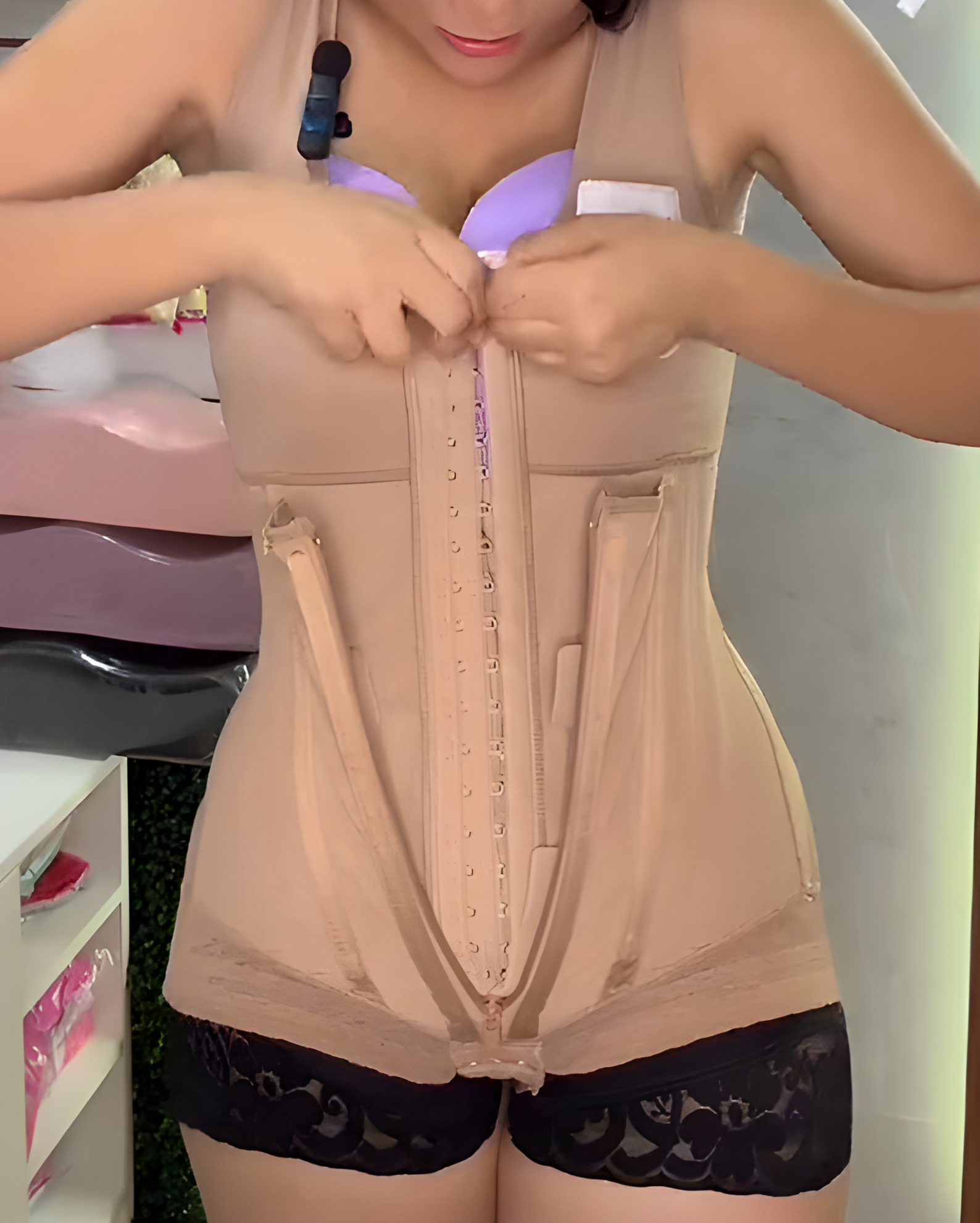 Faja Colombiana de Doble Compresión con Copa Completa