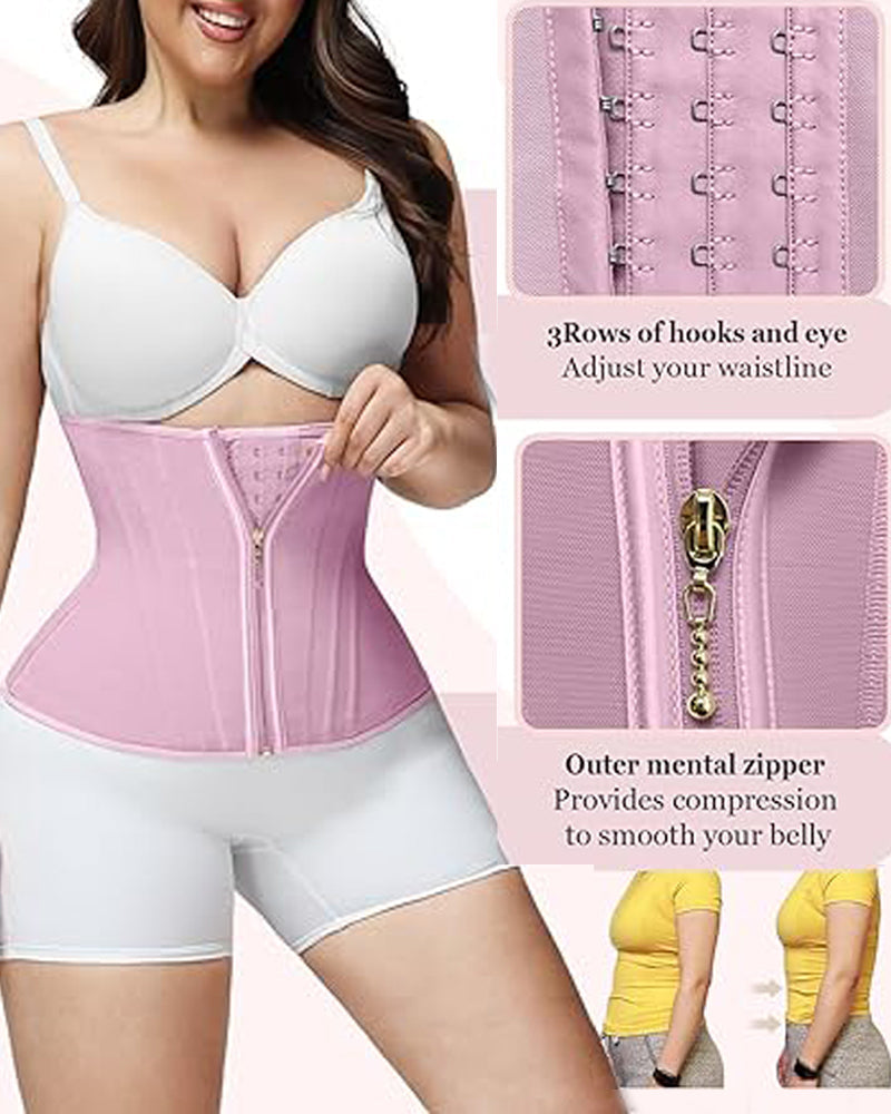 Faja Chaleco con Cremallera y 15 Varillas de Acero