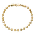 Ball Bead Bracelet - 14k Gold Vermeil 925 Sterling Silver - 8" - 5mm
