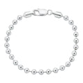 Ball Bead Bracelet - 925 Sterling Silver - 8" - 5mm