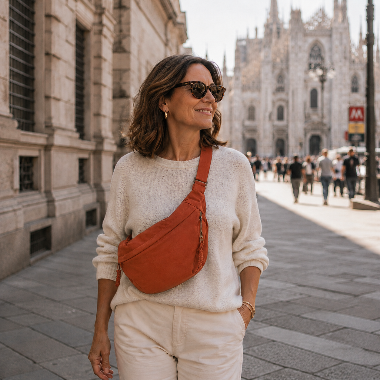Gioia | Bolso de hombro naranja