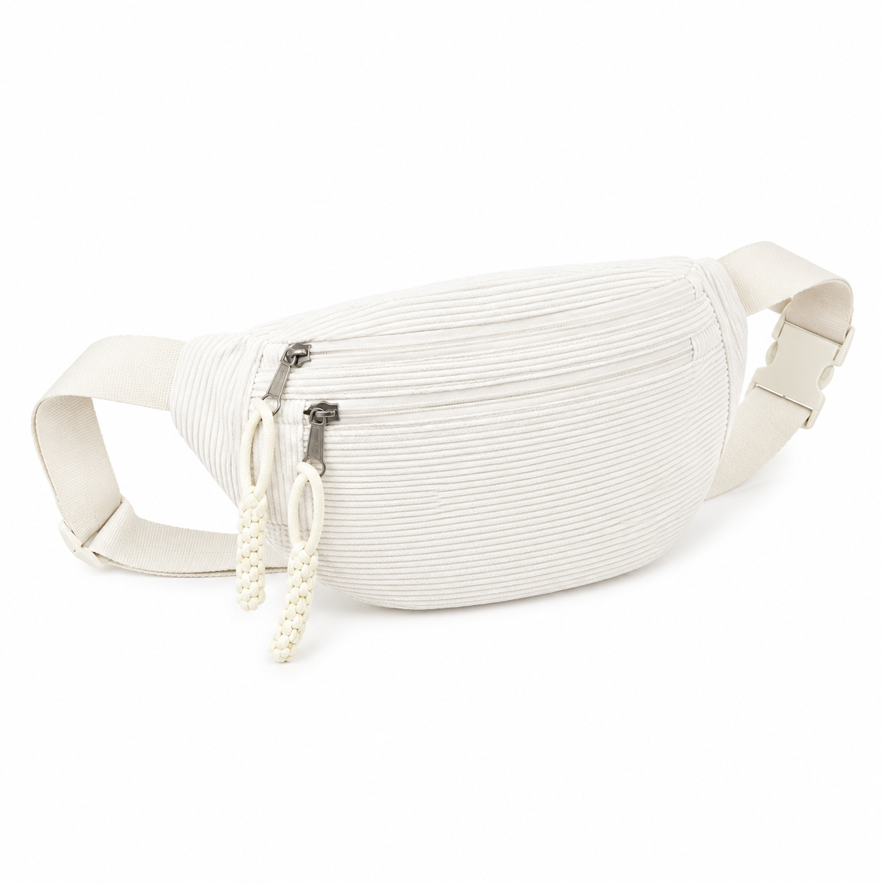 Petra | Bolso de hombro de terciopelo a costillas