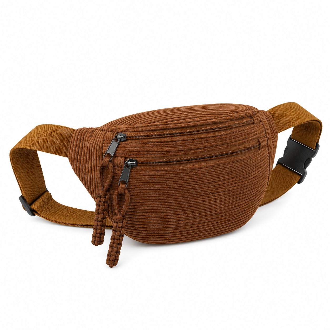 Petra | Bolso de hombro de terciopelo a costillas