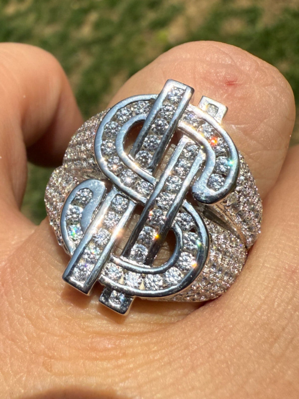 Cash Money Iced Out Ring - 925 Silver