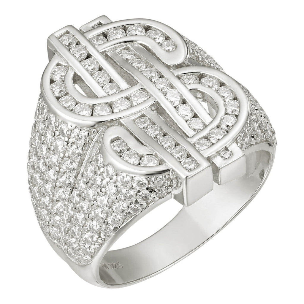 Cash Money Iced Out Ring - 925 Silver
