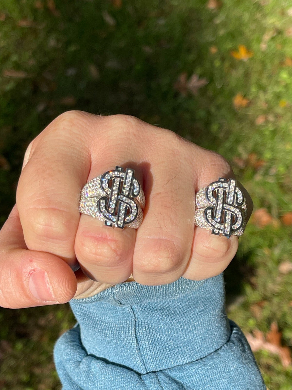Cash Money Iced Out Ring - 925 Silver