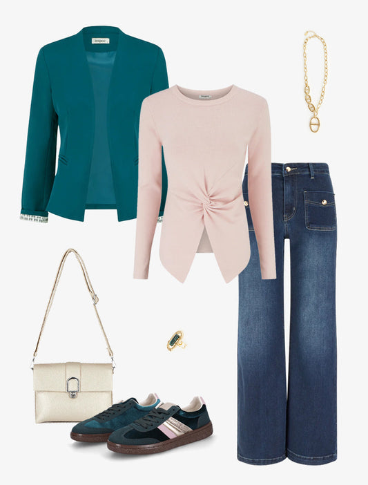 Look Marta — Vaquero Ancho y Zapatillas para Todo el Día