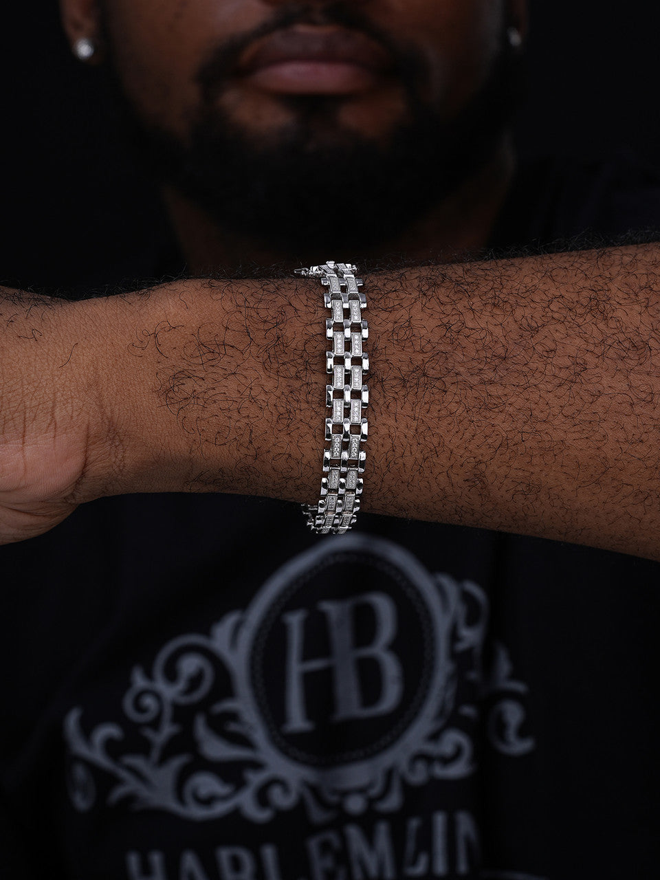 MOISSANITE Custom Presidential Link Bracelet Iced Out - 925 Silver - 10.5mm - 7"-8.5"