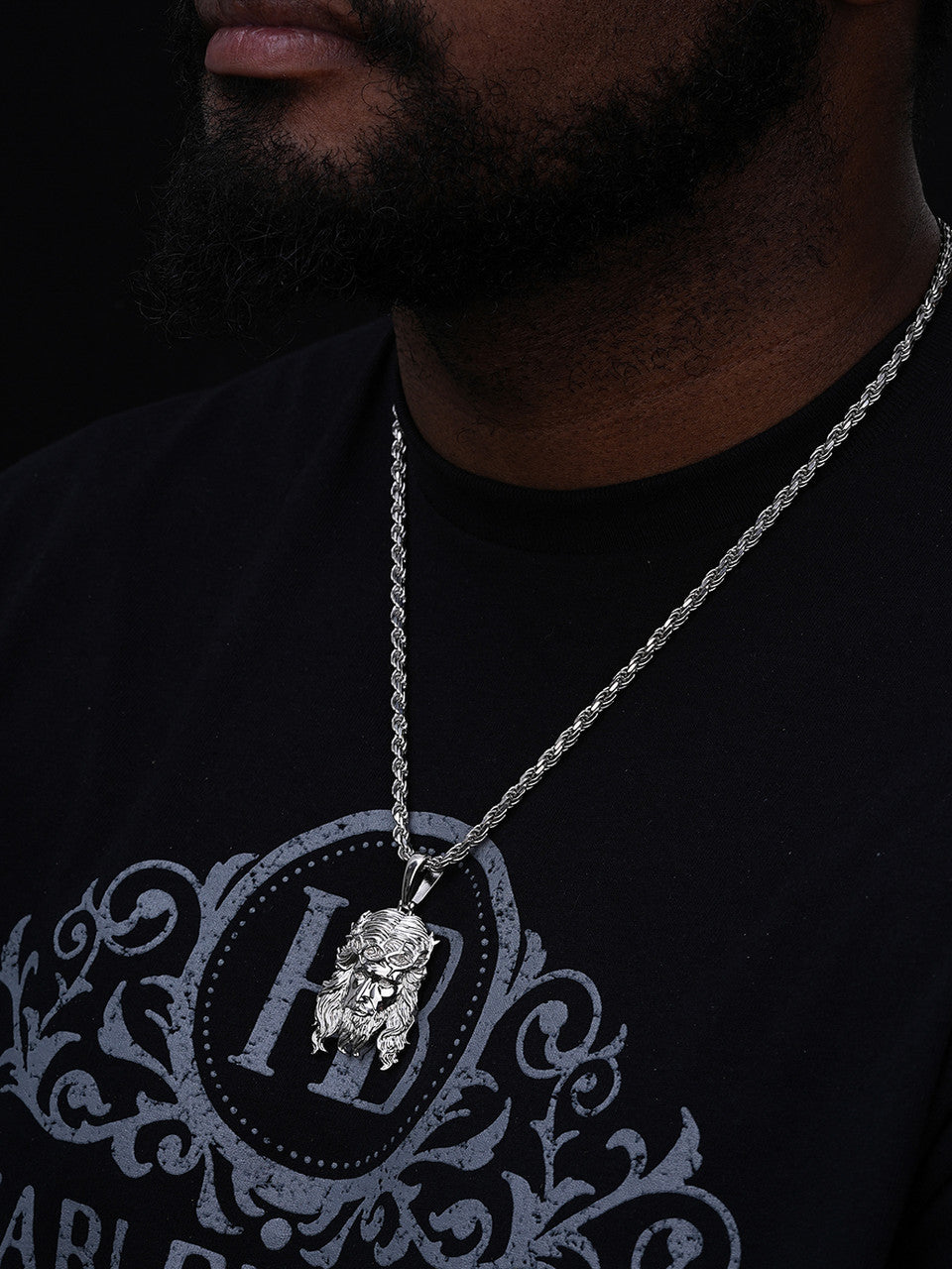 #1 Bestseller Jesus Piece Pendant - 925 Silver - 3 Sizes 1.5"-3"