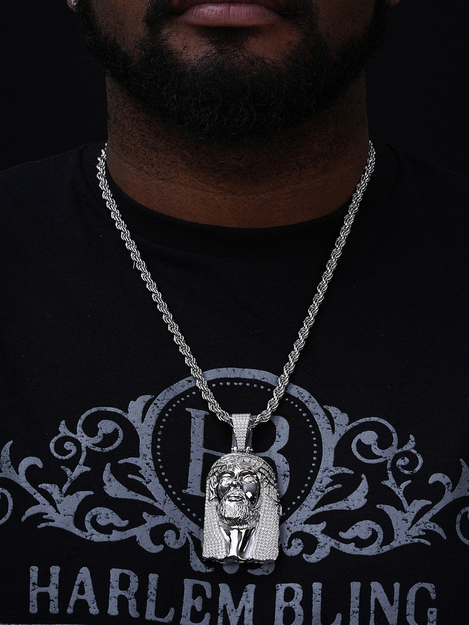 MOISSANITE Hip Hop Jesus Piece Opens Up Father Son & Holy Spirit  - 14k Gold Vermeil Or 925 Silver - Large 3.25"