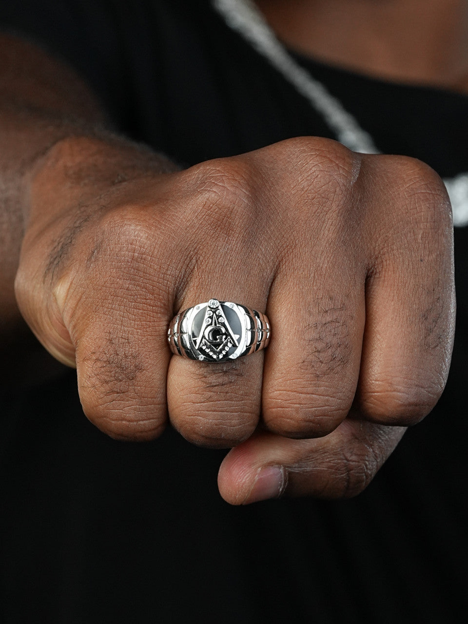 MOISSANITE Masonic Truth Ring - 925 Silver