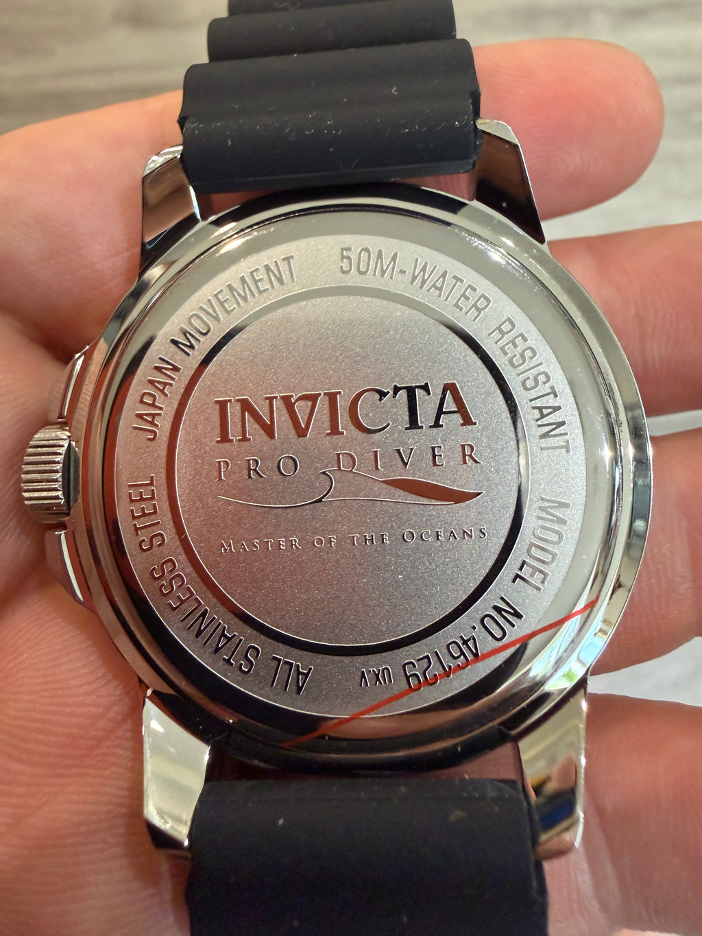 Invicta Pro Diver Watch 46129 45mm Green Bezel - Japan Movement Silicone Strap