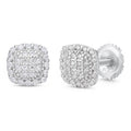 MOISSANITE MC Iced Out Earrings - 925 Silver - 6.5mm