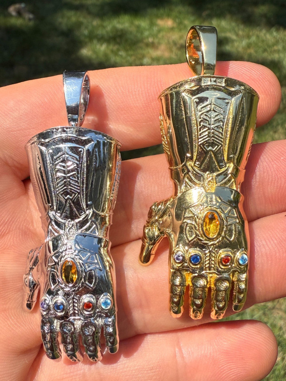 SERIES 7: Limited Edition Infinity Gauntlet Glove Pendant Harlembling x Big E The Jeweler