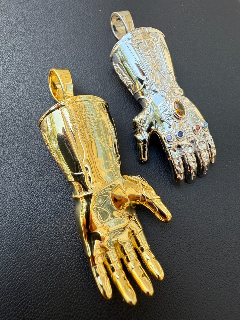 SERIES 7: Limited Edition Infinity Gauntlet Glove Pendant Harlembling x Big E The Jeweler