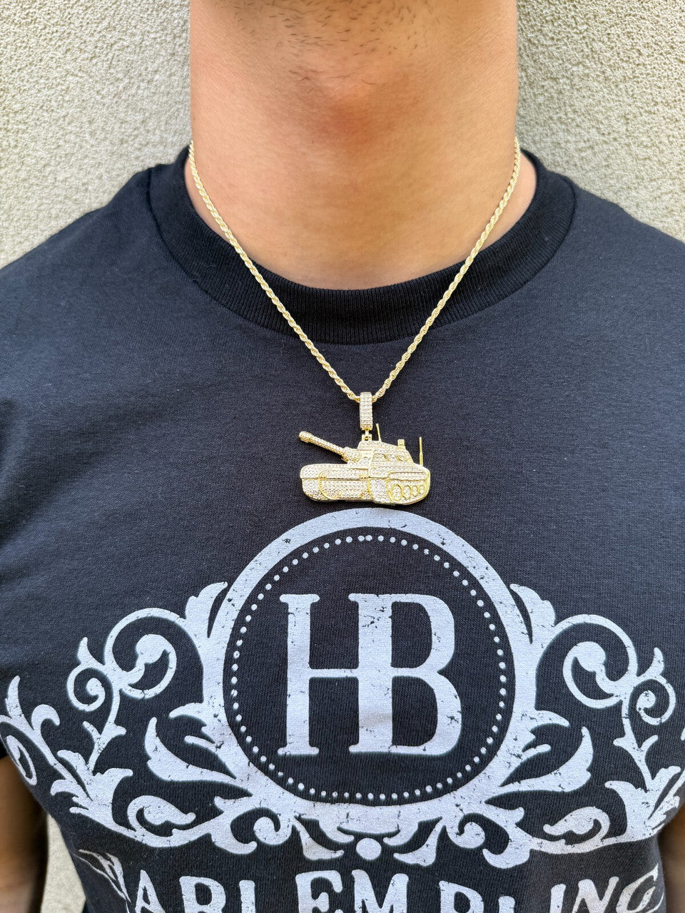 SERIES 6: Limited Edition Moissanite Army Tank Pendant Harlembling x Romeo Brown