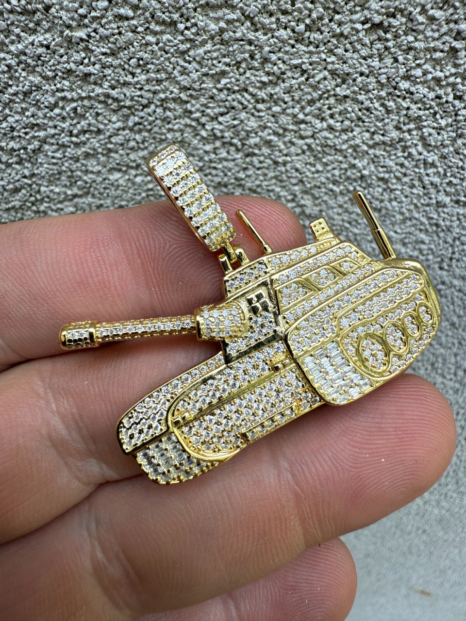 SERIES 6: Limited Edition Moissanite Army Tank Pendant Harlembling x Romeo Brown