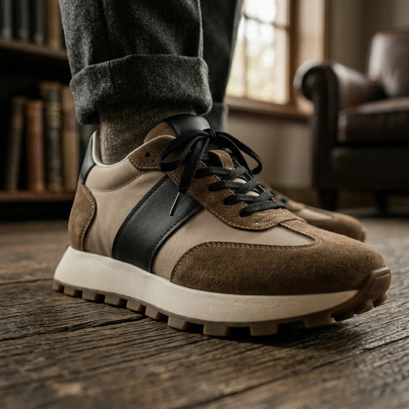 TRAMONTANA — Zapatilla con alza de 9 cm
