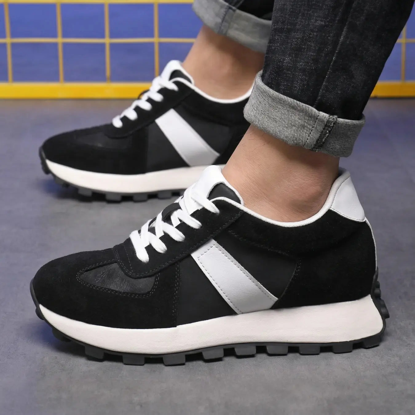 TRAMONTANA — Zapatilla con alza de 9 cm