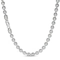 Ball Bead "Dog Tag" Chain Necklace - 925 Sterling Silver - 18"-30" - 6mm