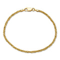 Sparkle Link Bracelet - 14k Gold Vermeil 925 Sterling Silver - 6"-8.5" - 3mm