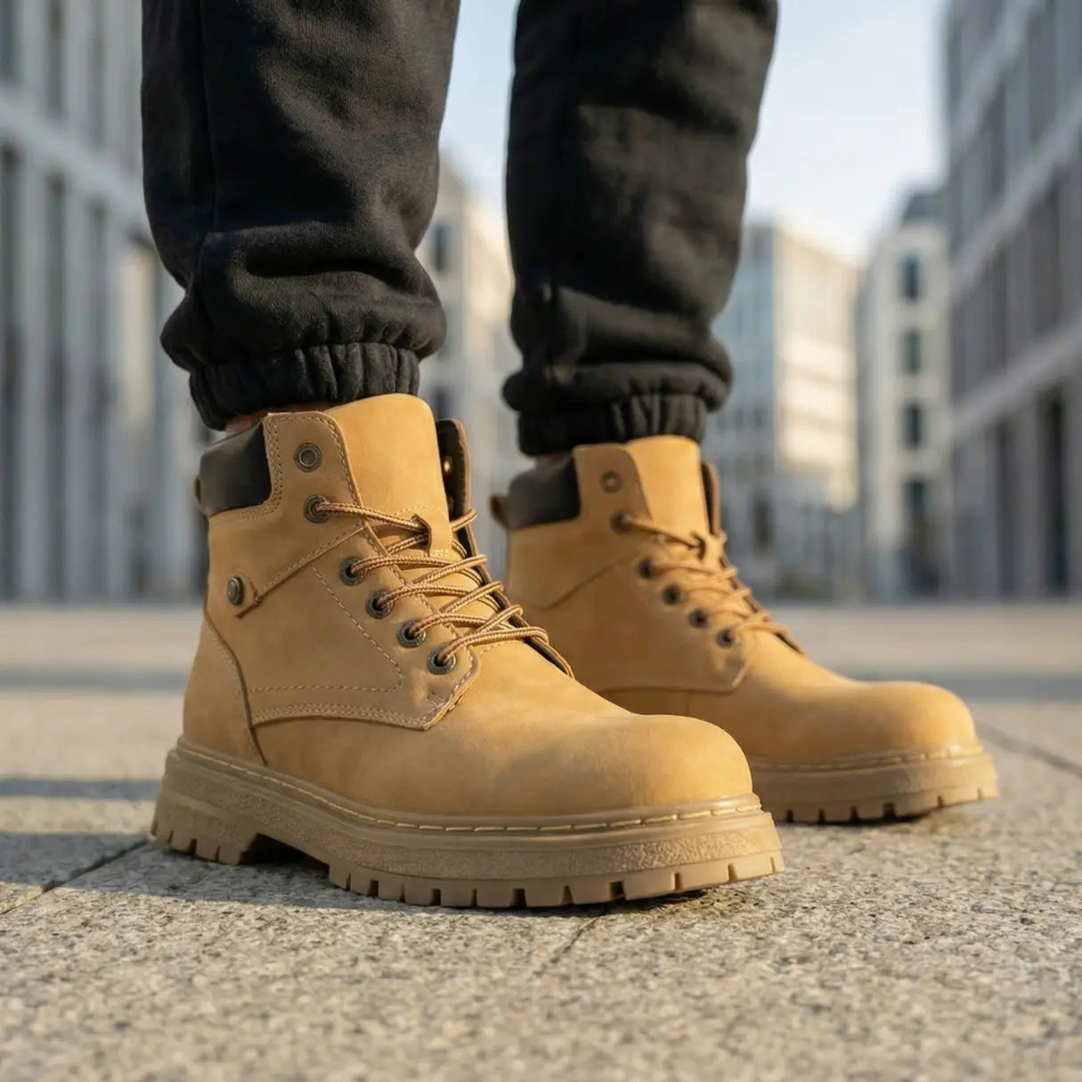 ANETO — Bota con alza de 9 cm