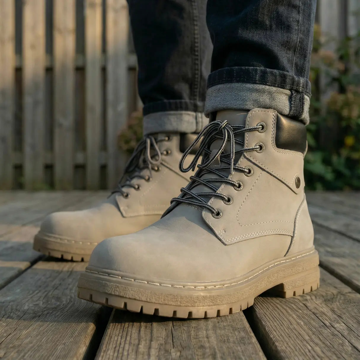 ANETO — Bota con alza de 9 cm