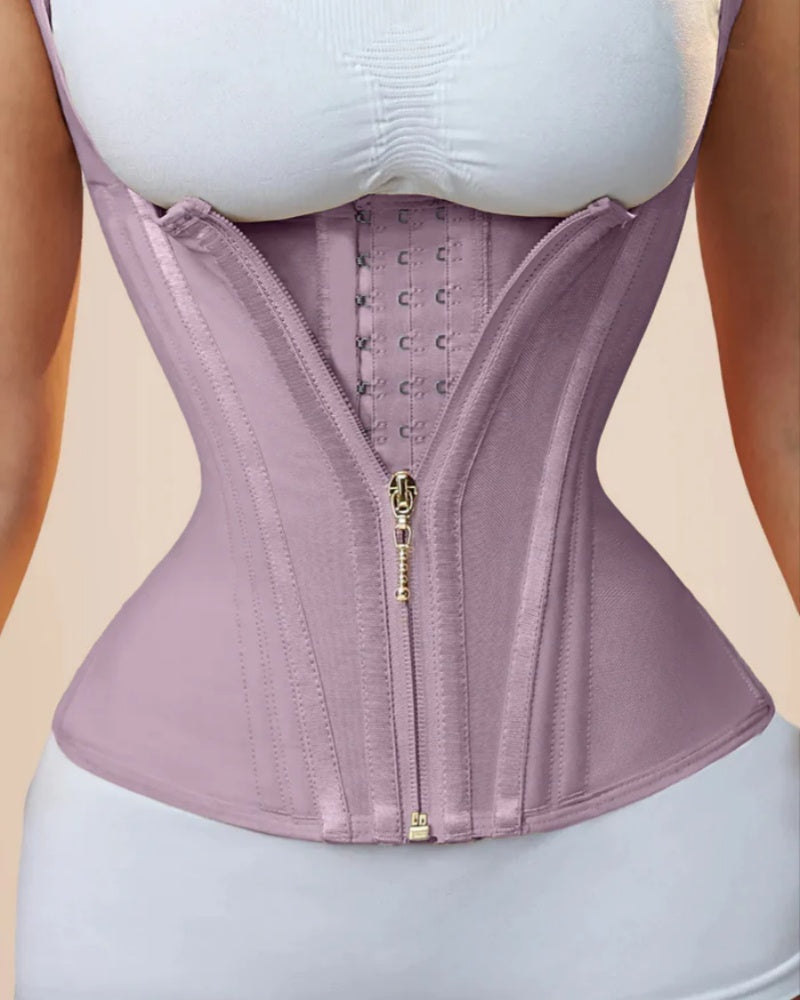 Faja Chaleco Reductora con Varillas de Acero y Tirantes Regulables