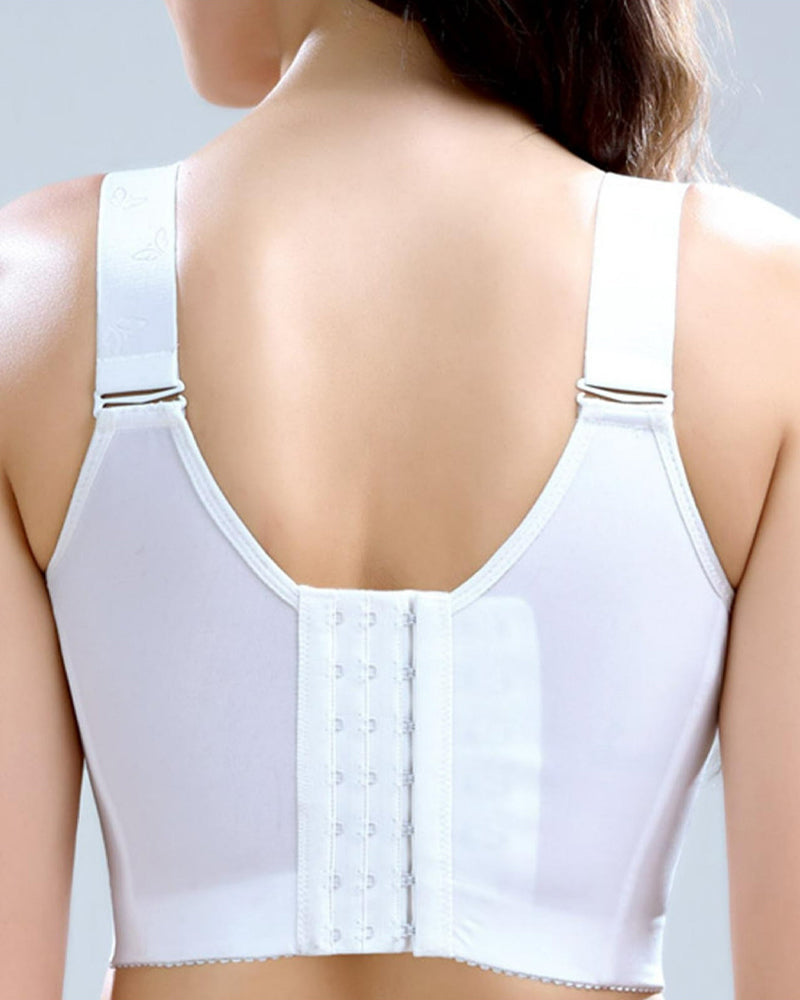 Sujetador Push Up Sin Aro con Laterales Anchos y Tirantes Regulables