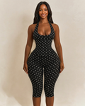 Conjunto Mono Capri de Lunares con Corsé Moldeador – Efecto Reloj de Arena
