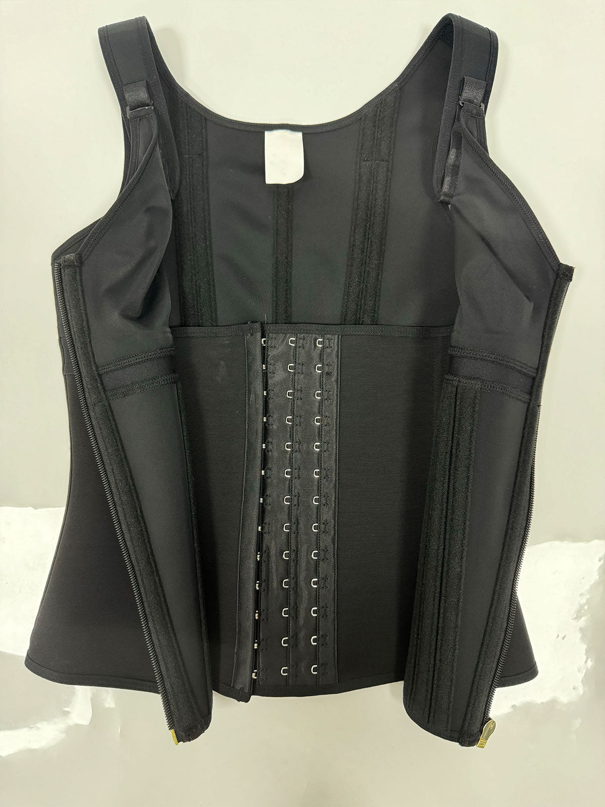 Faja Chaleco de Látex con Cremallera y Sujetador Integrado