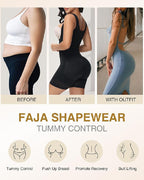 Faja Body con Cremallera Frontal y Pierna Media – Alta Compresión