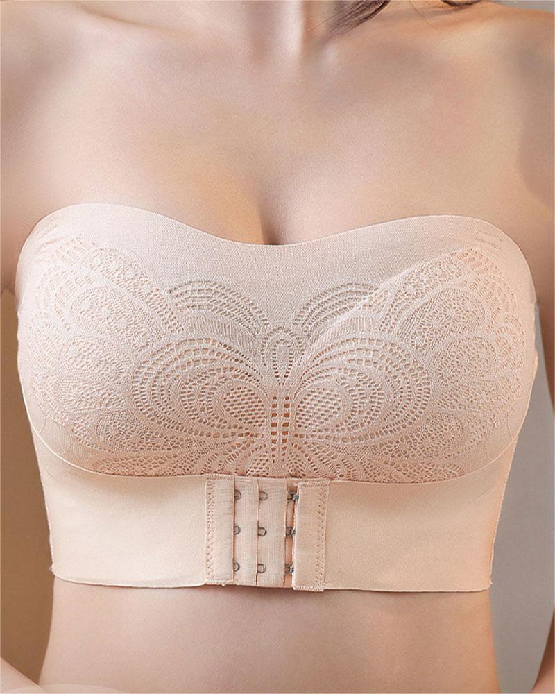 Sujetador Bandeau Push Up Sin Costuras de Copa Completa
