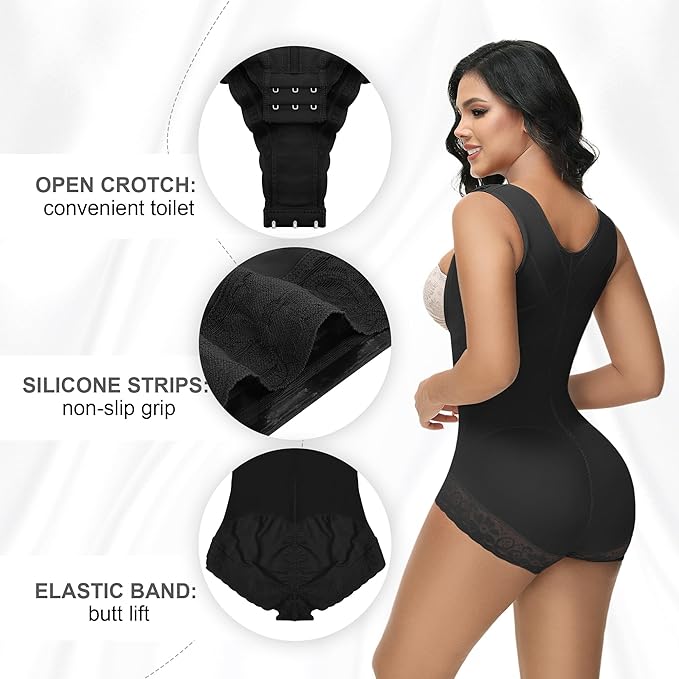 Faja Colombiana con Doble Control de Abdomen y Soporte Lumbar