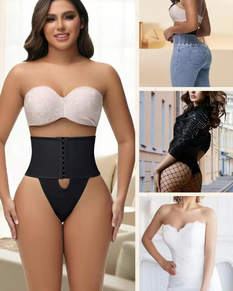 Body Faja de Apertura Frontal con Braguita Reductora de Encaje