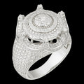 3.38ct Real DIAMOND King Crown The Don Hip Hop Ring - 925 Silver