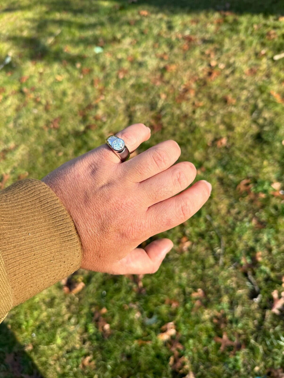 MOISSANITE Classic Big Rock Oval Cut Ring - 925 Silver