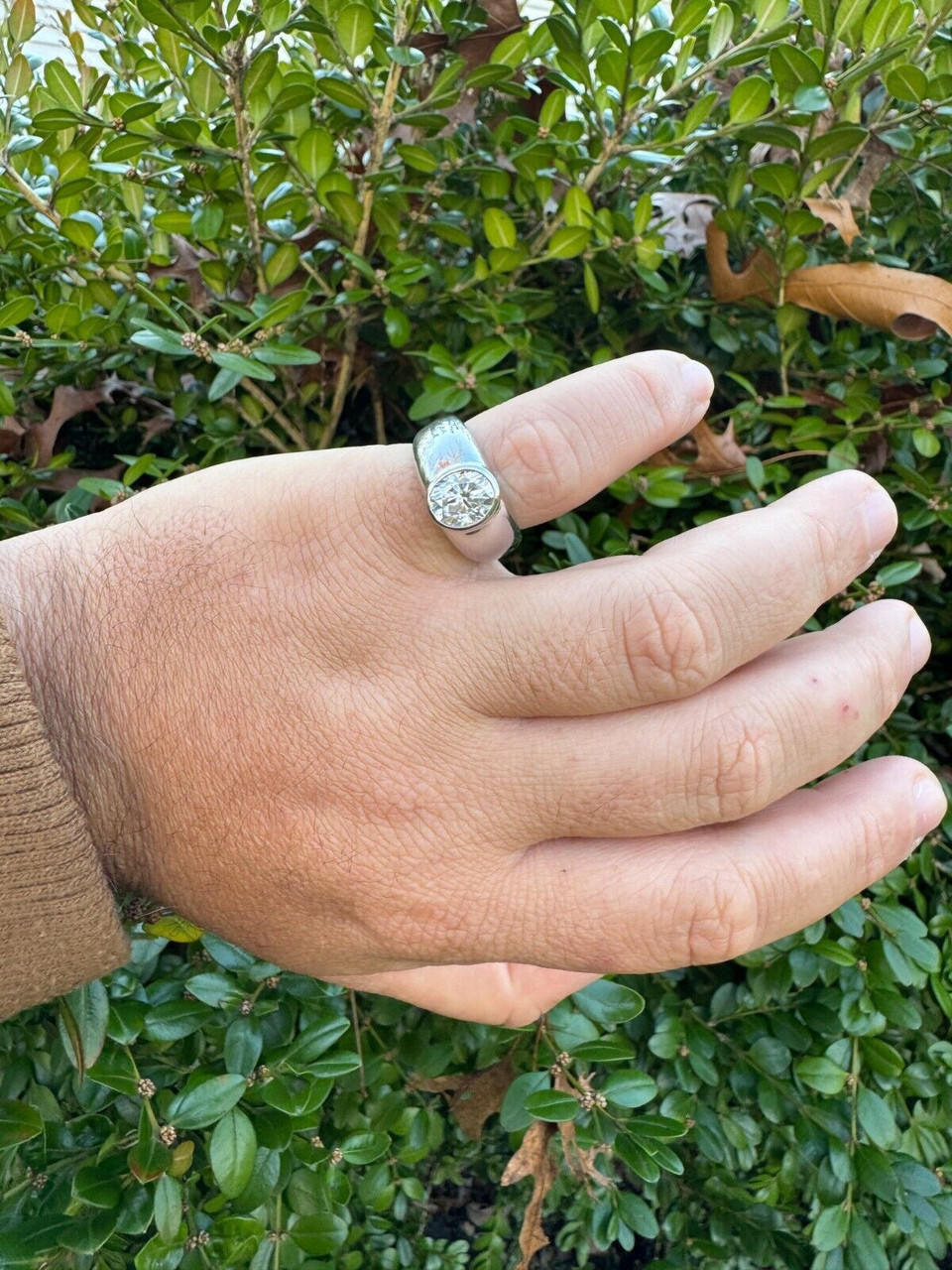 MOISSANITE Classic Big Rock Oval Cut Ring - 925 Silver