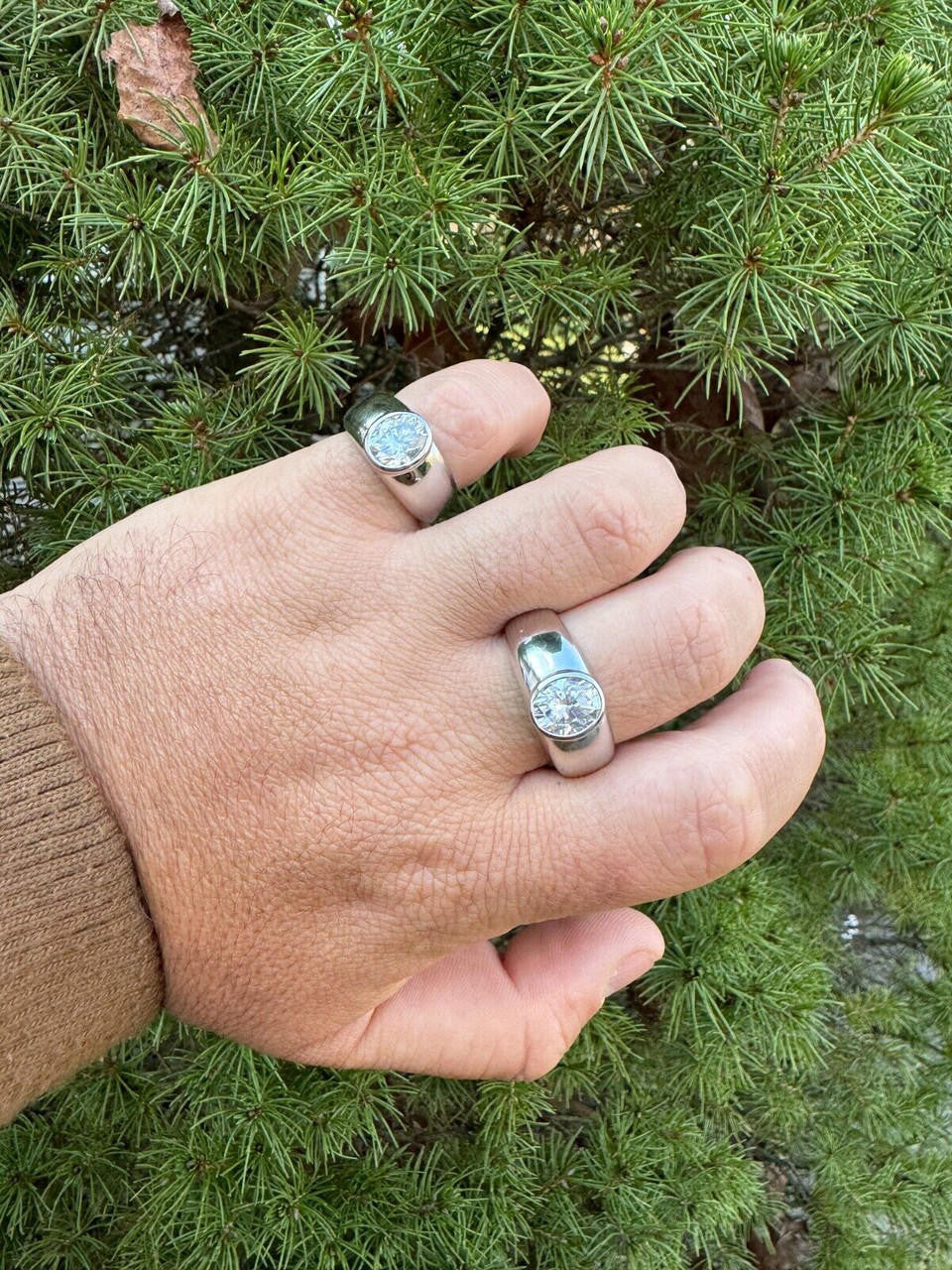 MOISSANITE Classic Big Rock Oval Cut Ring - 925 Silver