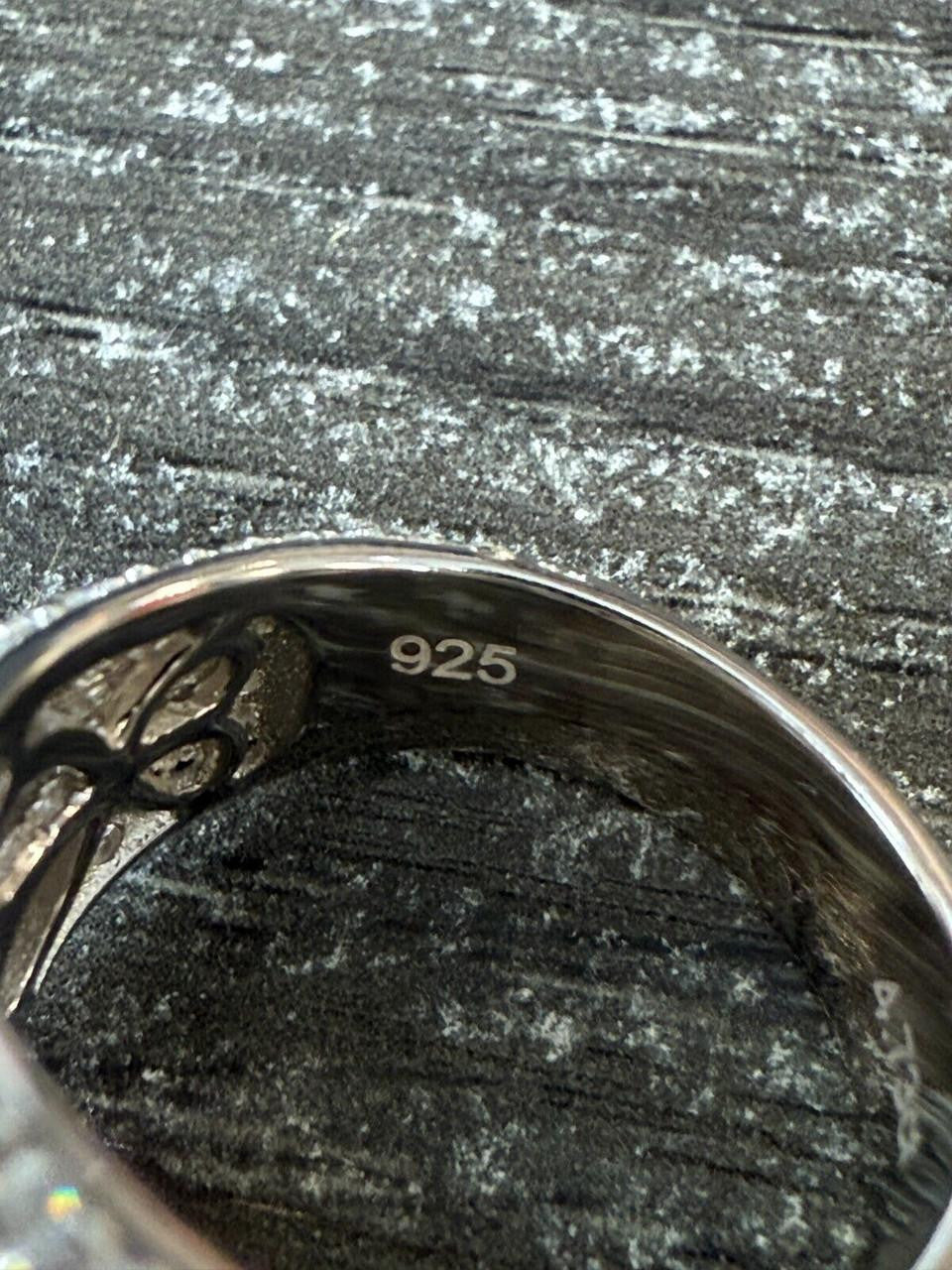4.68ct Real DIAMOND Round Cluster Iced Out Ring - 925 Silver