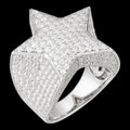 4.99ct Real DIAMOND Ice Star Classic Ring - 14k White Gold