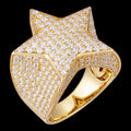 4.99ct Real DIAMOND Ice Star Classic Ring - 14k Yellow Gold