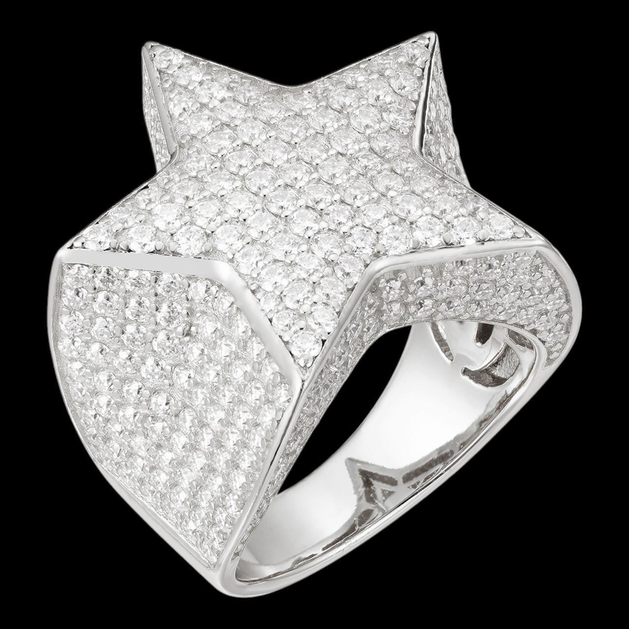 4.99ct Real DIAMOND Ice Star Classic Ring - 925 Silver