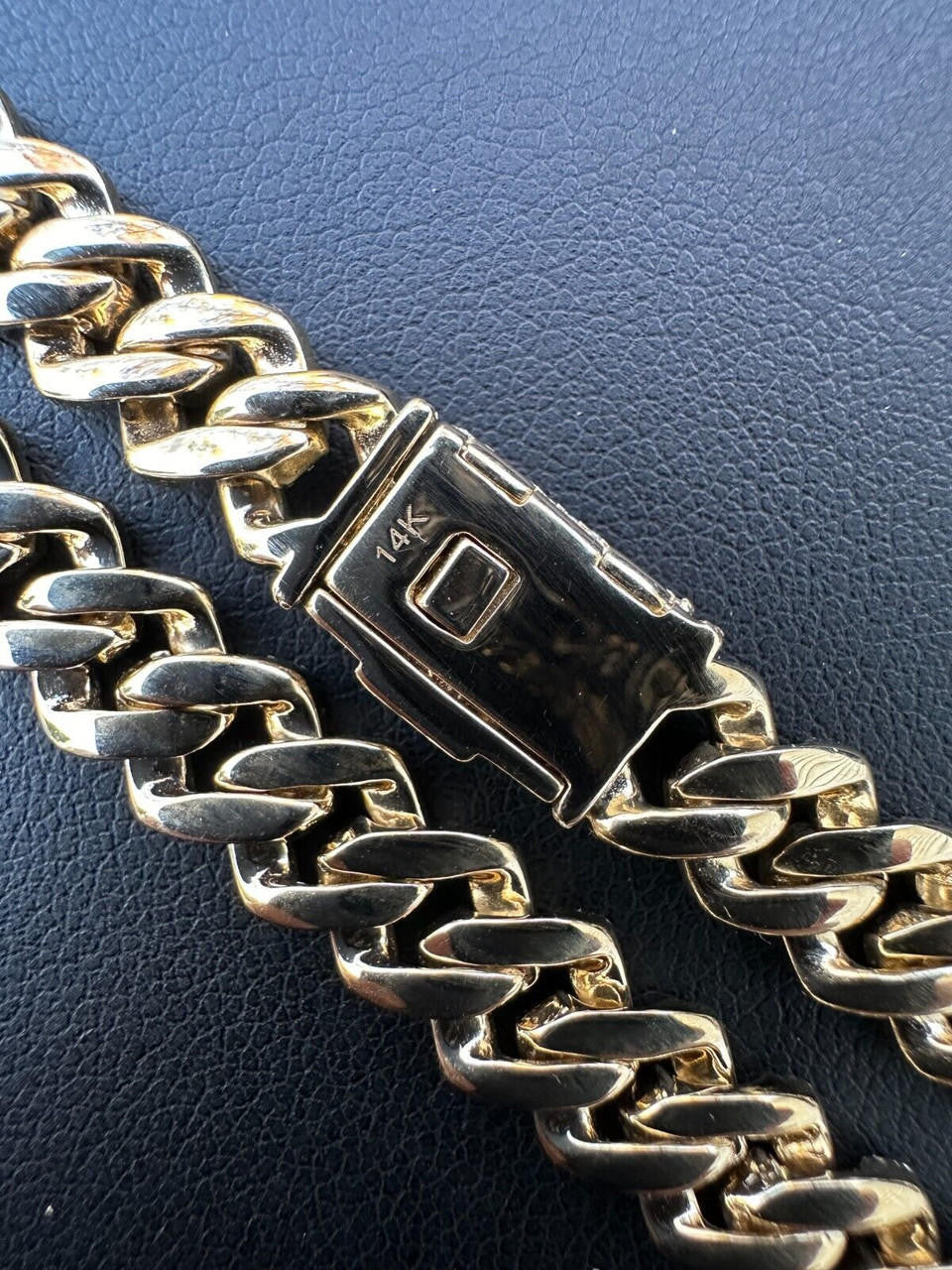 MOISSANITE #1 Bestseller Miami Cuban Link Prong Chain Necklace Iced Out - 14k Yellow Gold - 8mm - 16-30"