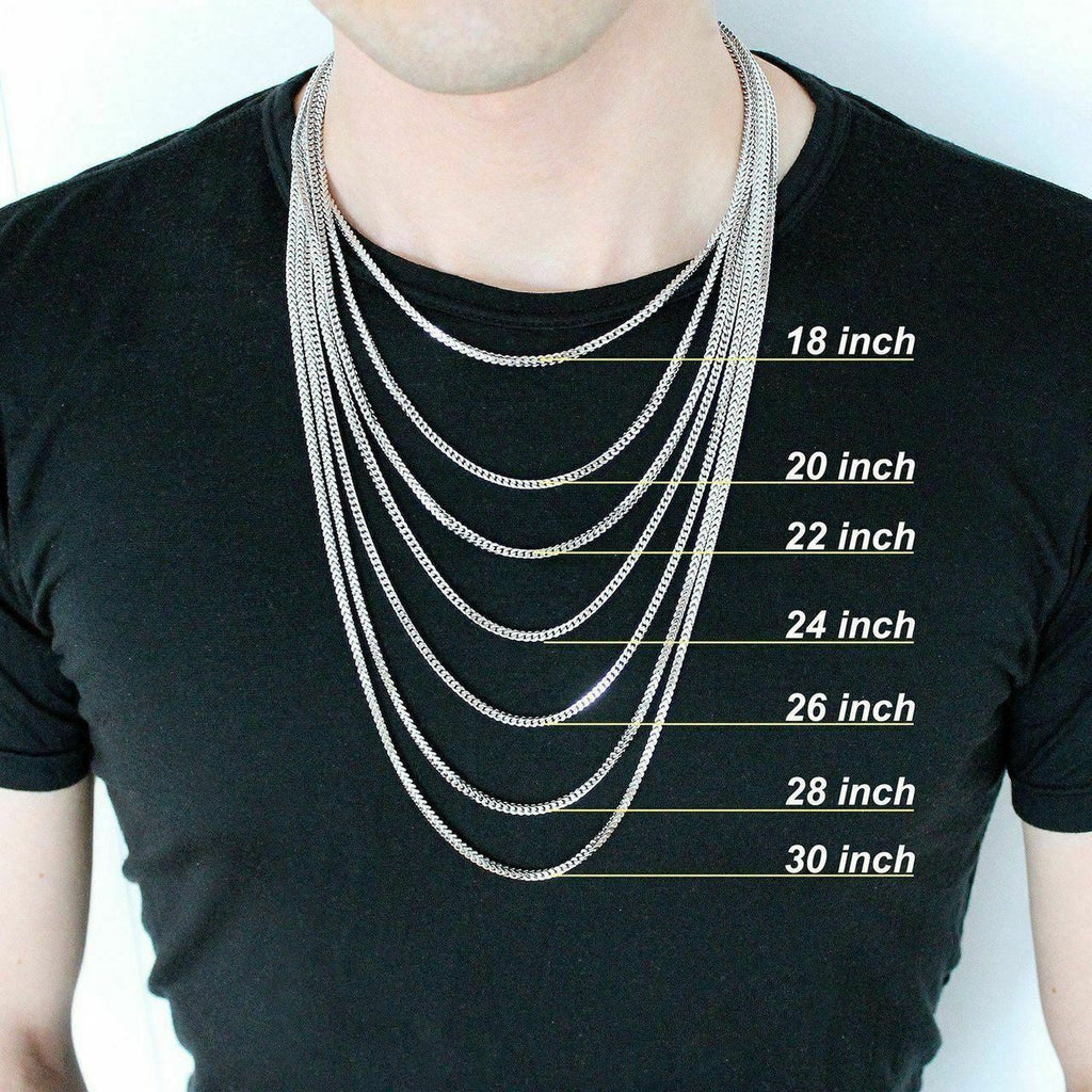 Ball Moon Chain SOLID 925 Silver 14k Yellow Gold / Rhodium Diamond Cut Men Women