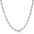 "Barbed Wire" Link Chain Custom Necklace Or Bracelet - 925 Sterling Silver - 7"-28" - 8mm