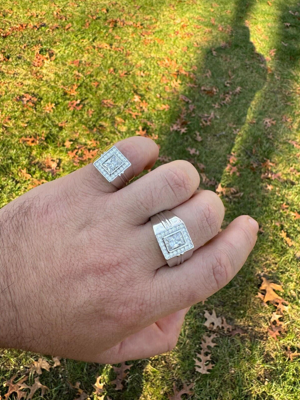 Moissanite Icy Swag Baguette Cut Ring -  925 Silver