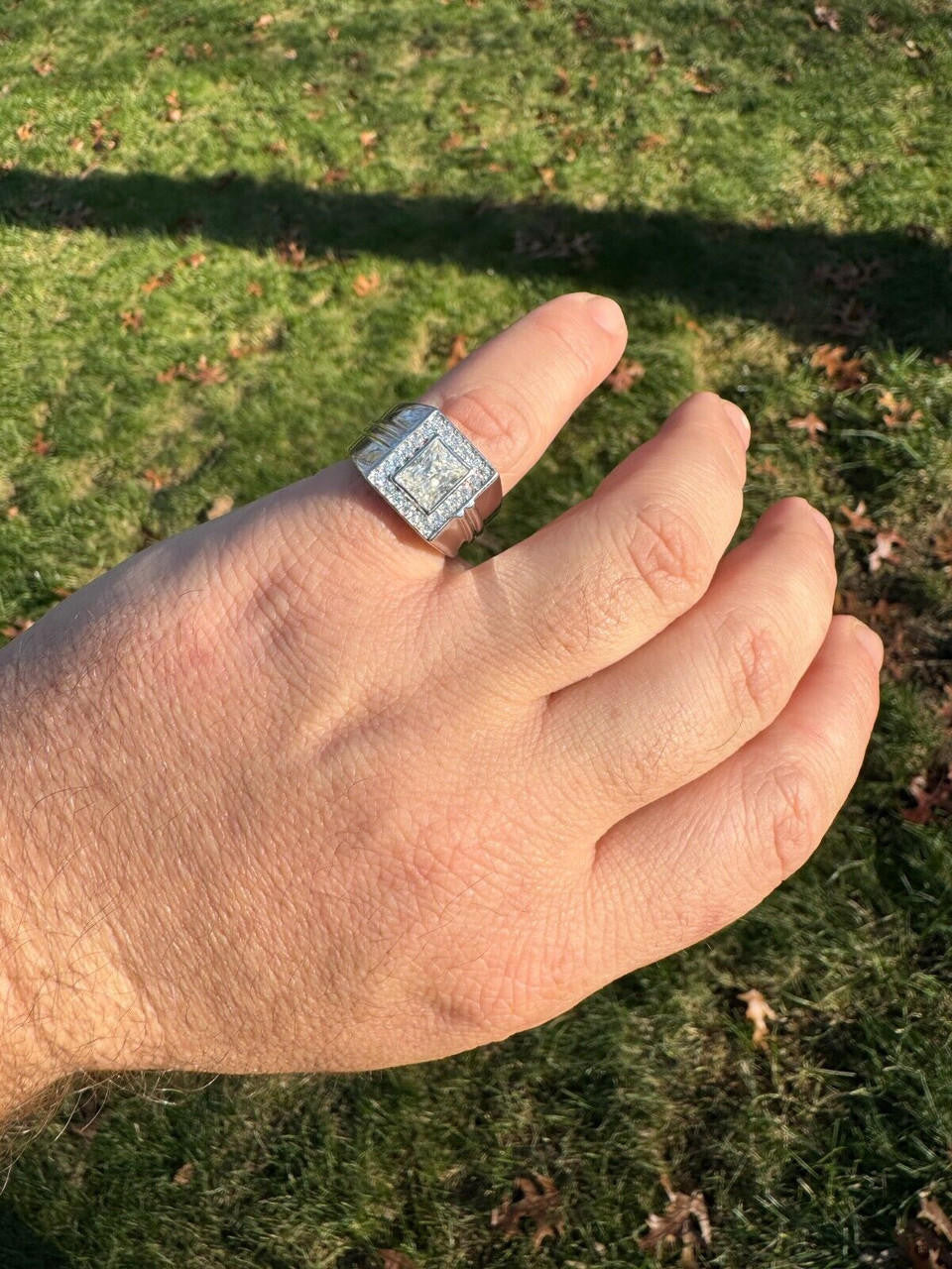 Moissanite Icy Swag Baguette Cut Ring -  925 Silver